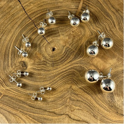 Sterling Silver Ball Stud