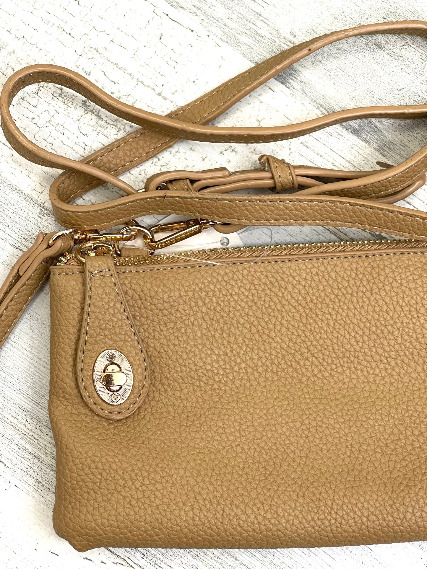 Clutch Bag with Detachable Crossbody Strap