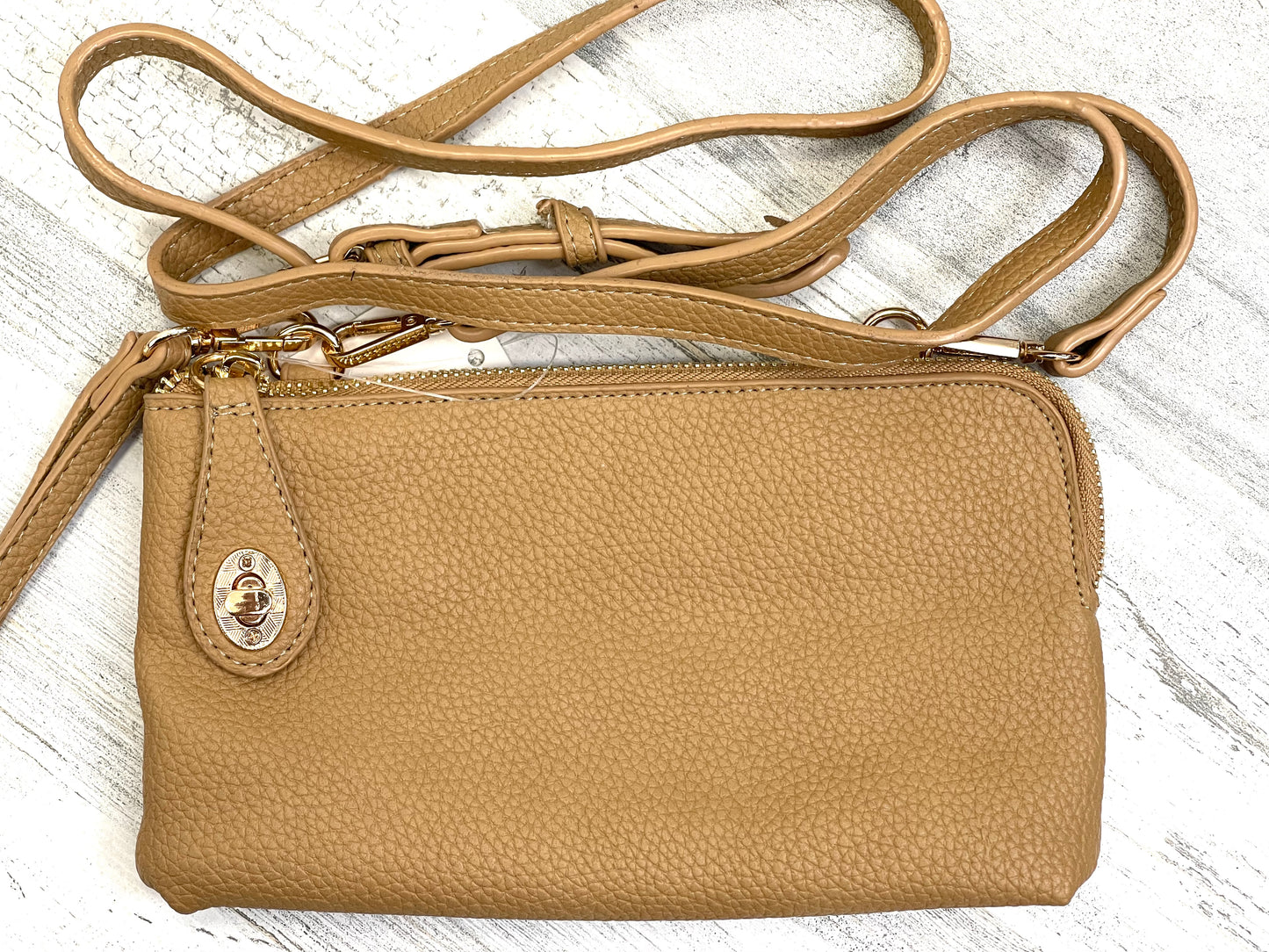 Clutch Bag with Detachable Crossbody Strap