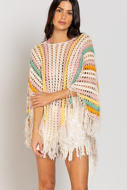 Summer Cape Sweater with Hoody