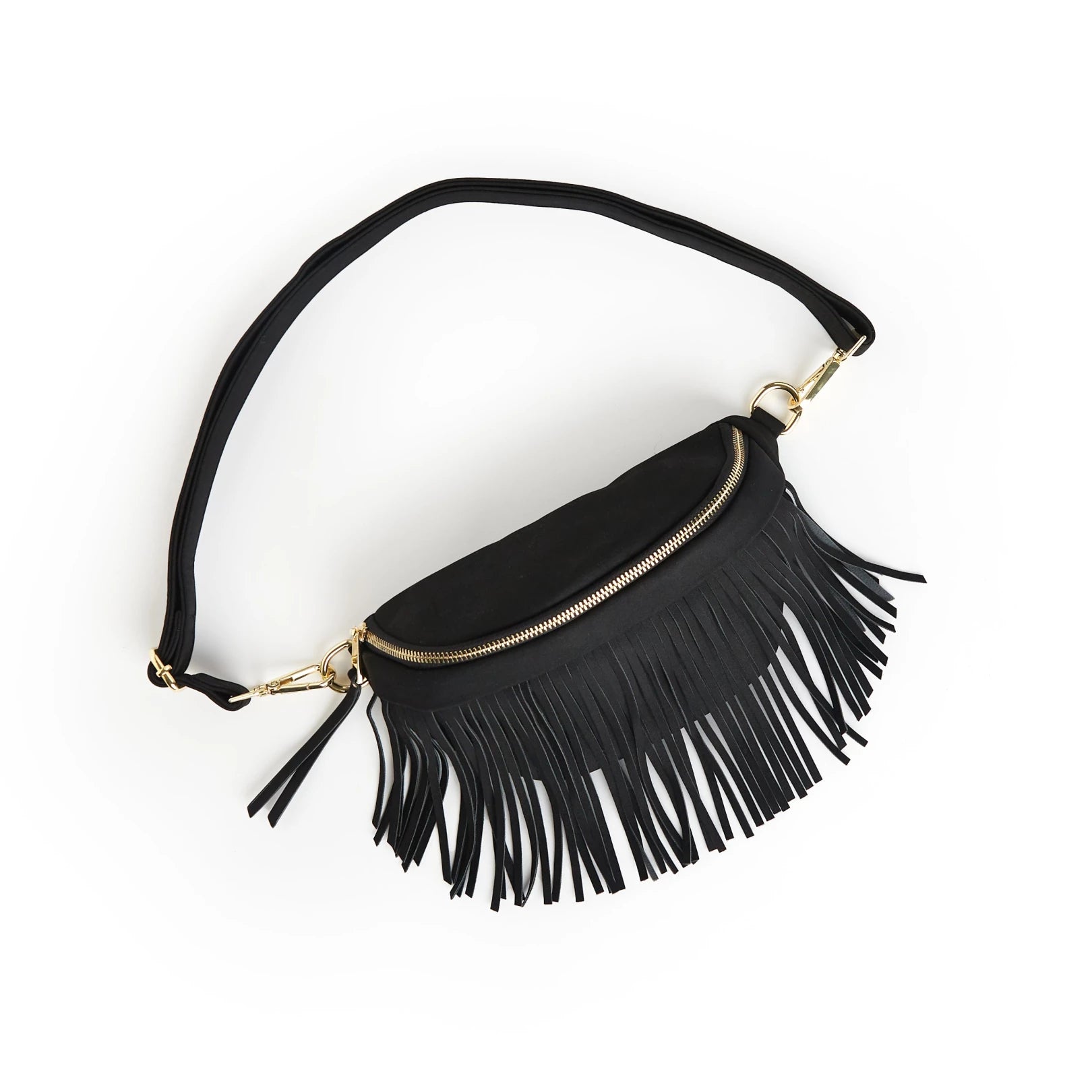 Suede Removeable Fringe Bum Bag
