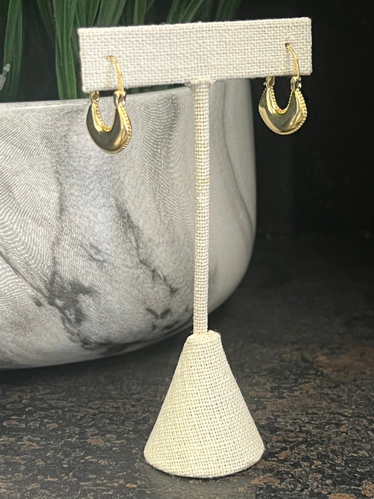 Gold Purse Earring