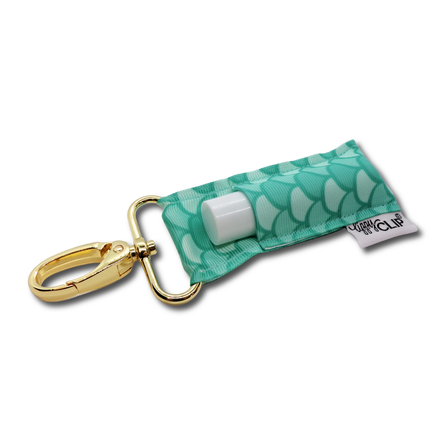 Aqua Mermaid Scales LippyClip® Lip Balm Holder