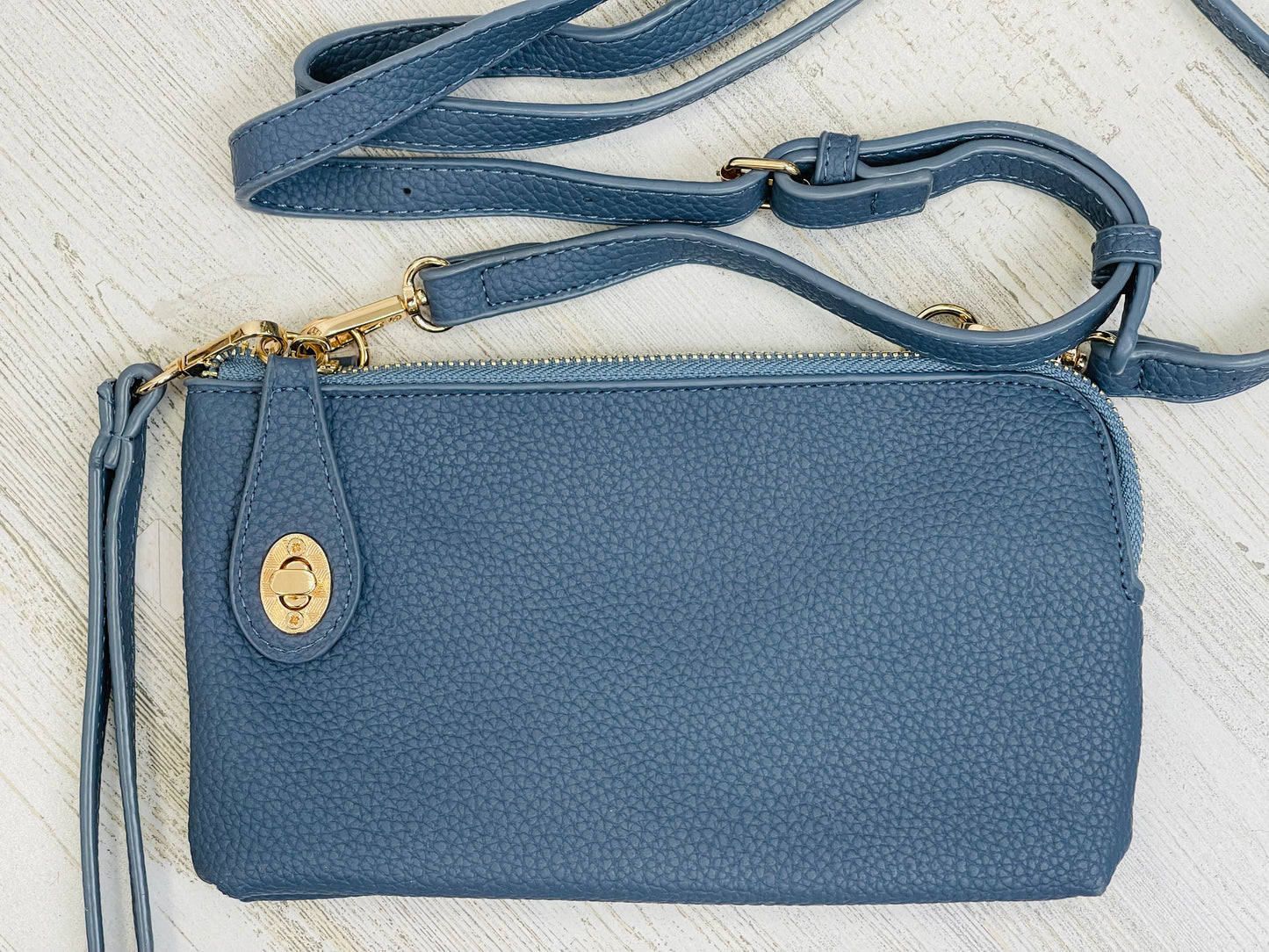 Clutch Bag with Detachable Crossbody Strap