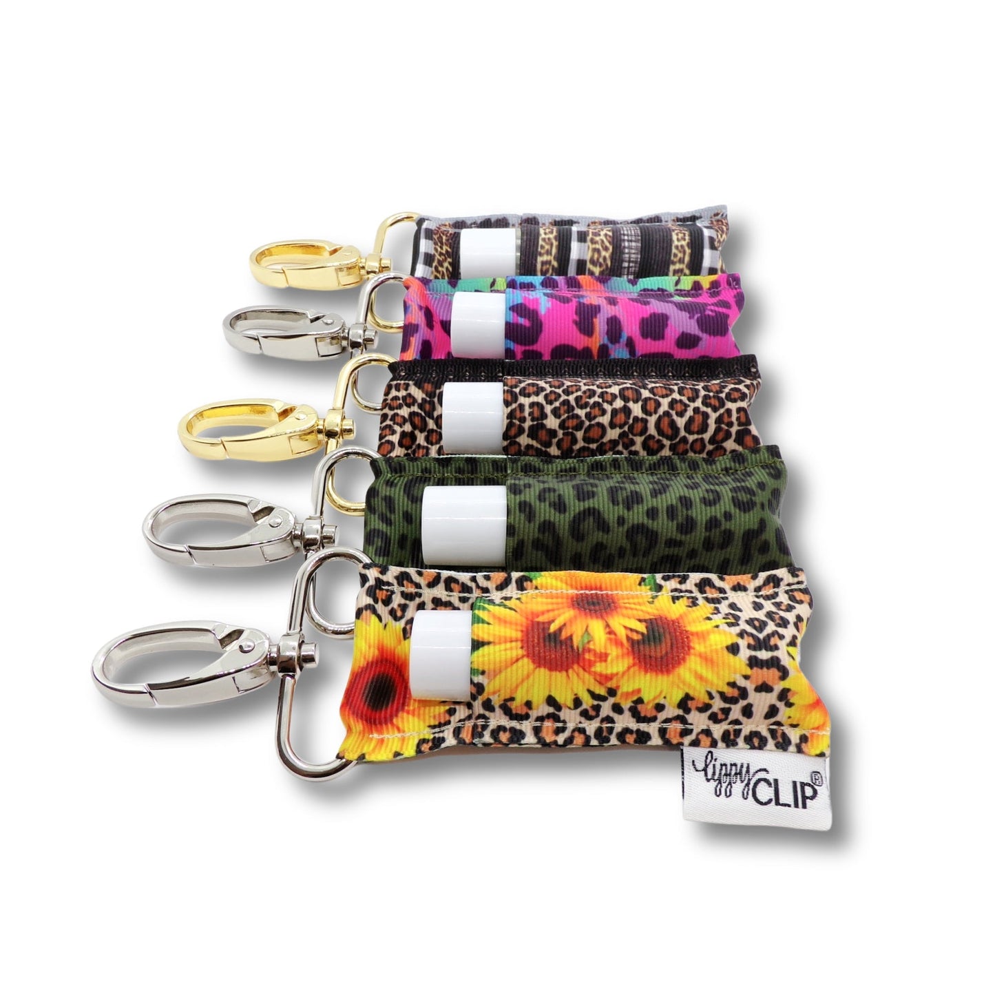 Leopard Sunflower LippyClip® Lip Balm Holder