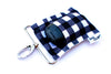 Black and White Check SaniClip Hand Sanitizer Holder