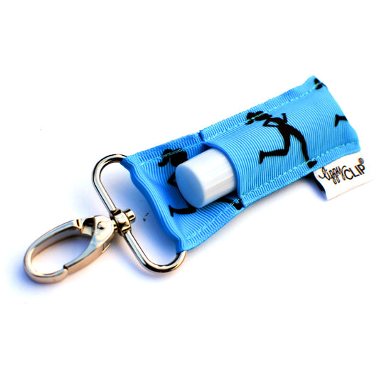 Blue Runner Girl LippyClip® Lip Balm Holder