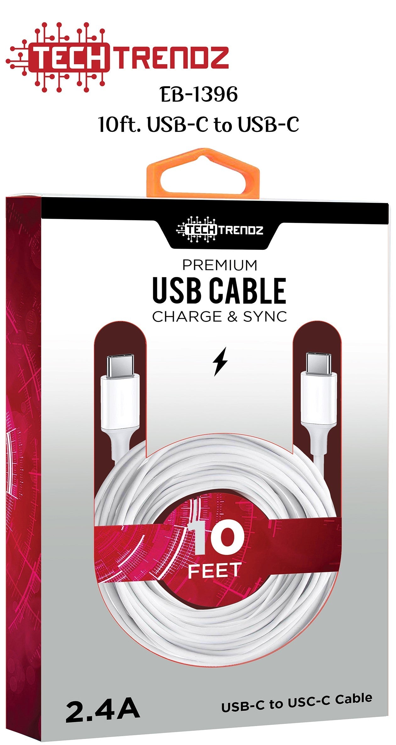 10ft USB-C to USB-C Cable