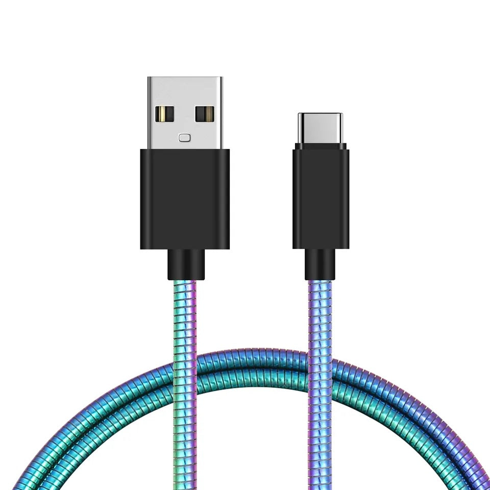 Metallic iPhone & Type-C Cable