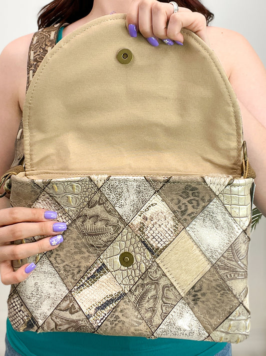 GG Patchwork Tulled Crossbody Bag