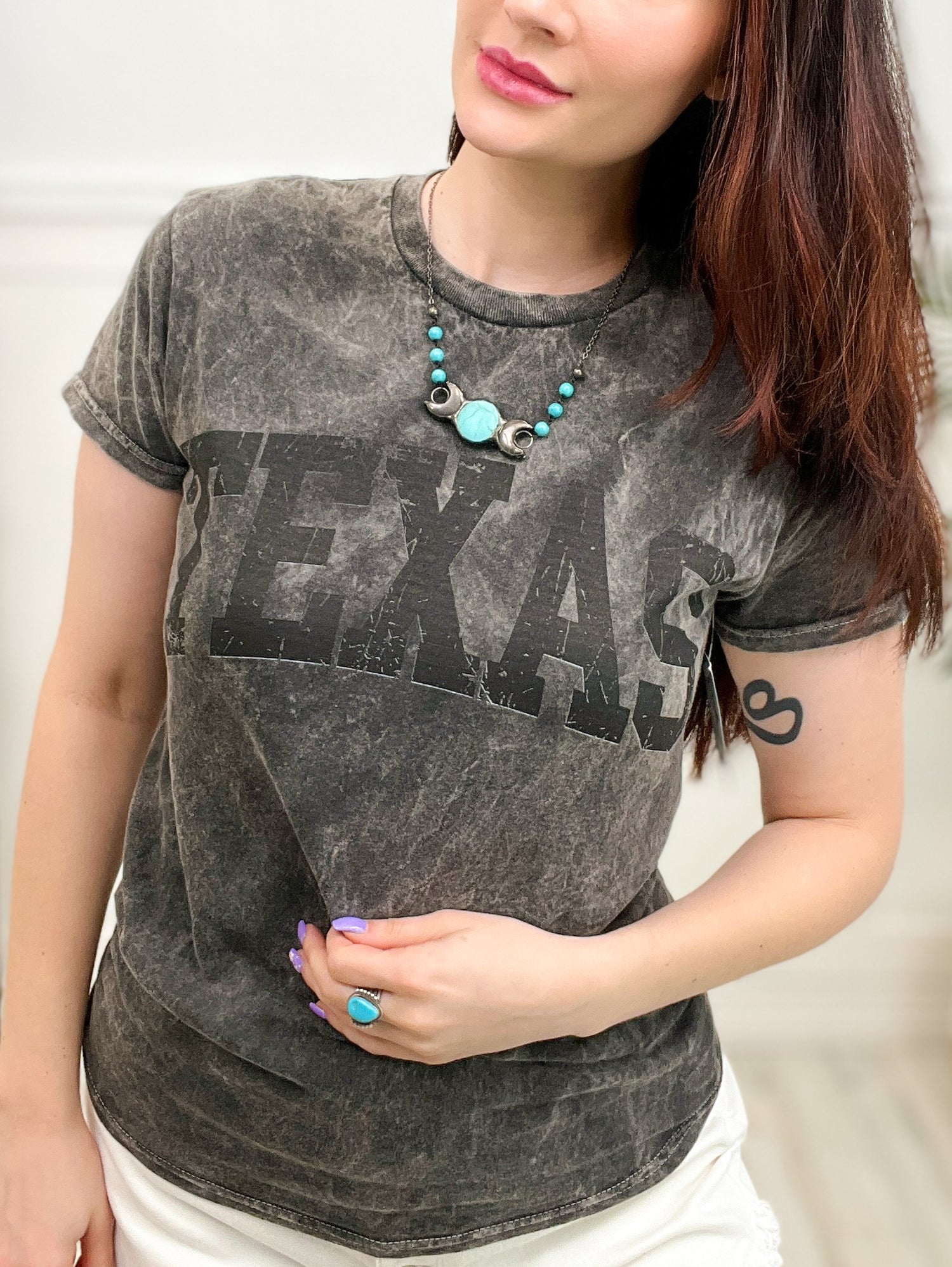 VIntage Wash Texas Graphic Tee - IN STOCK