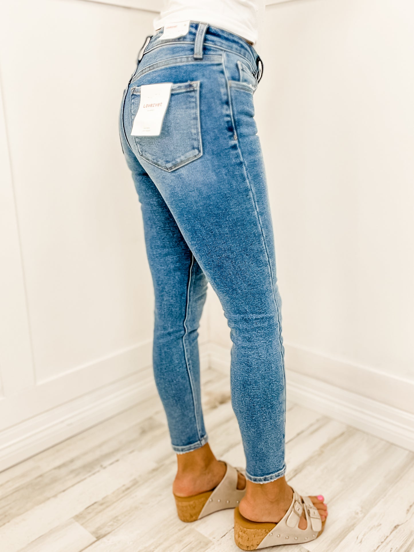 Vervet Mid Rise Ankle Skinny Jeans