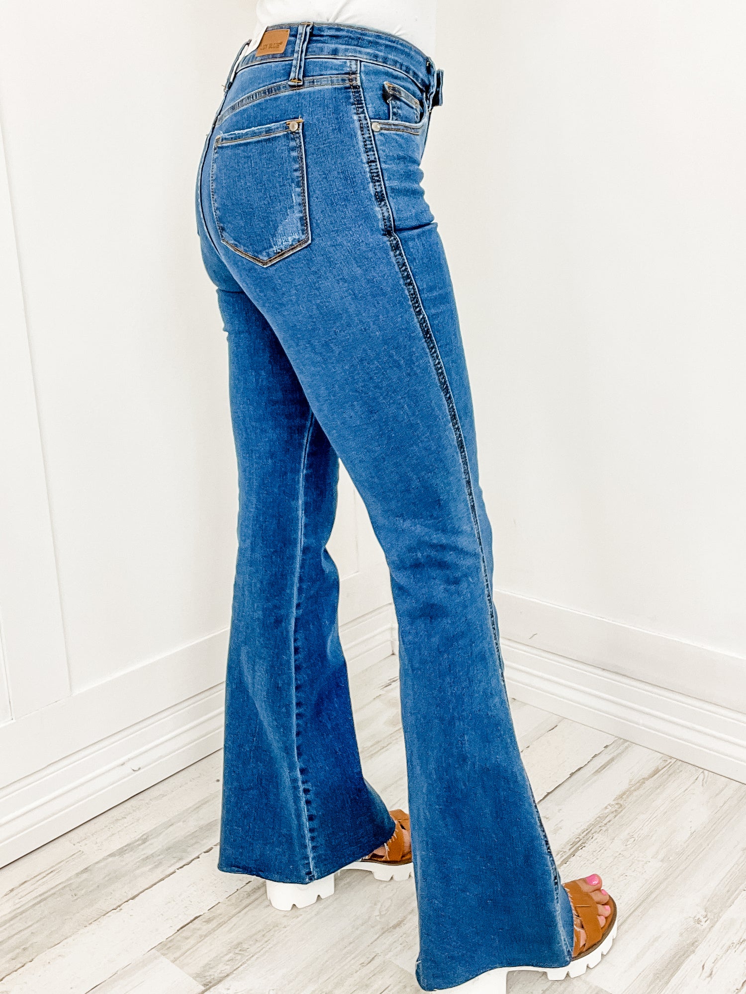 Judy Blue High Waist Control Top Cooling Flare Jeans – Emma Lou's Boutique