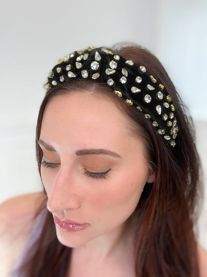 Luxury Crystal Knot Jeweled Headband