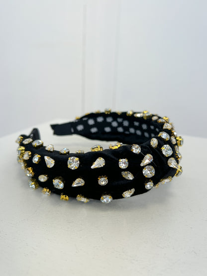 Luxury Crystal Knot Jeweled Headband