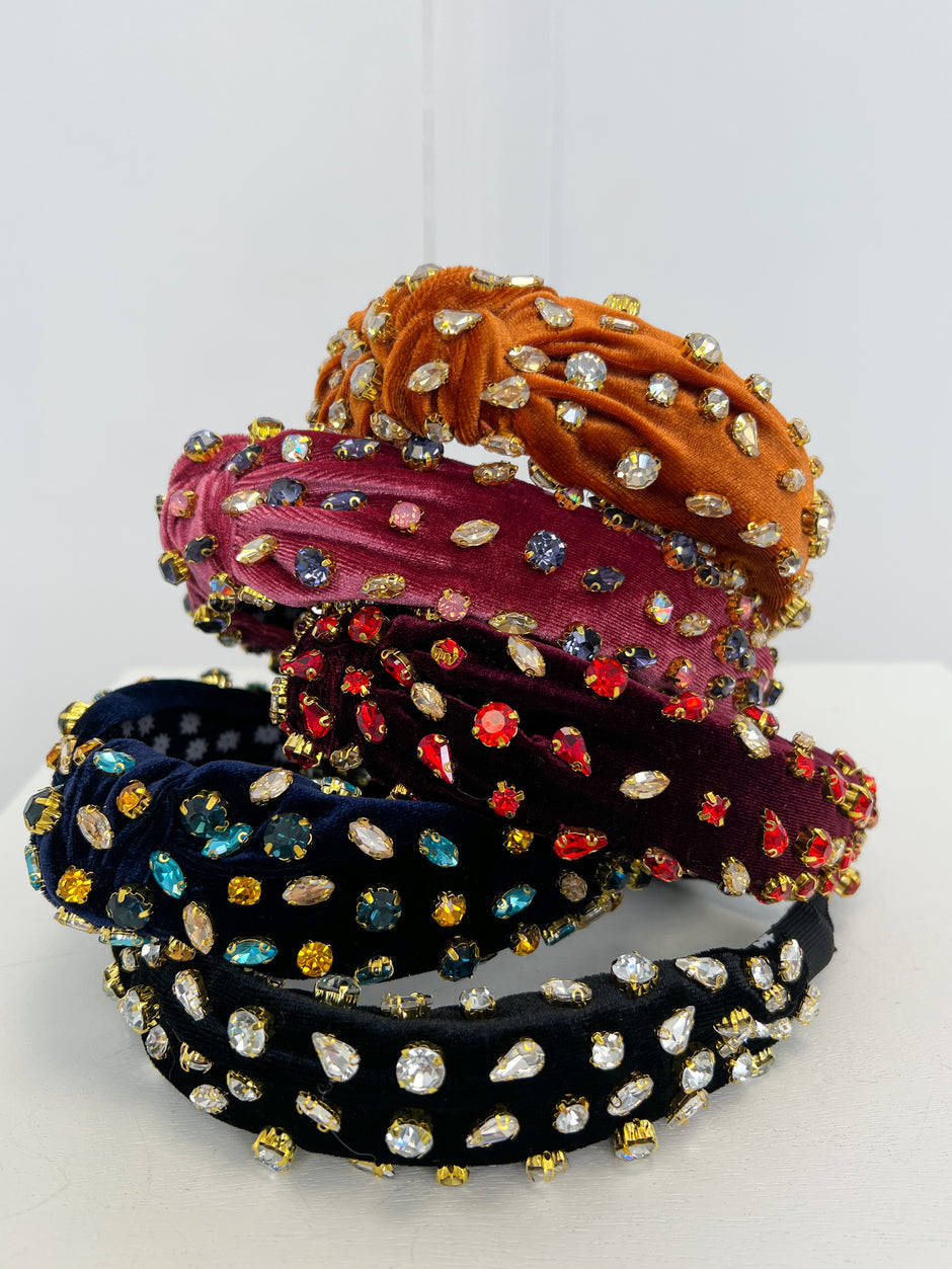 Luxury Crystal Knot Jeweled Headband