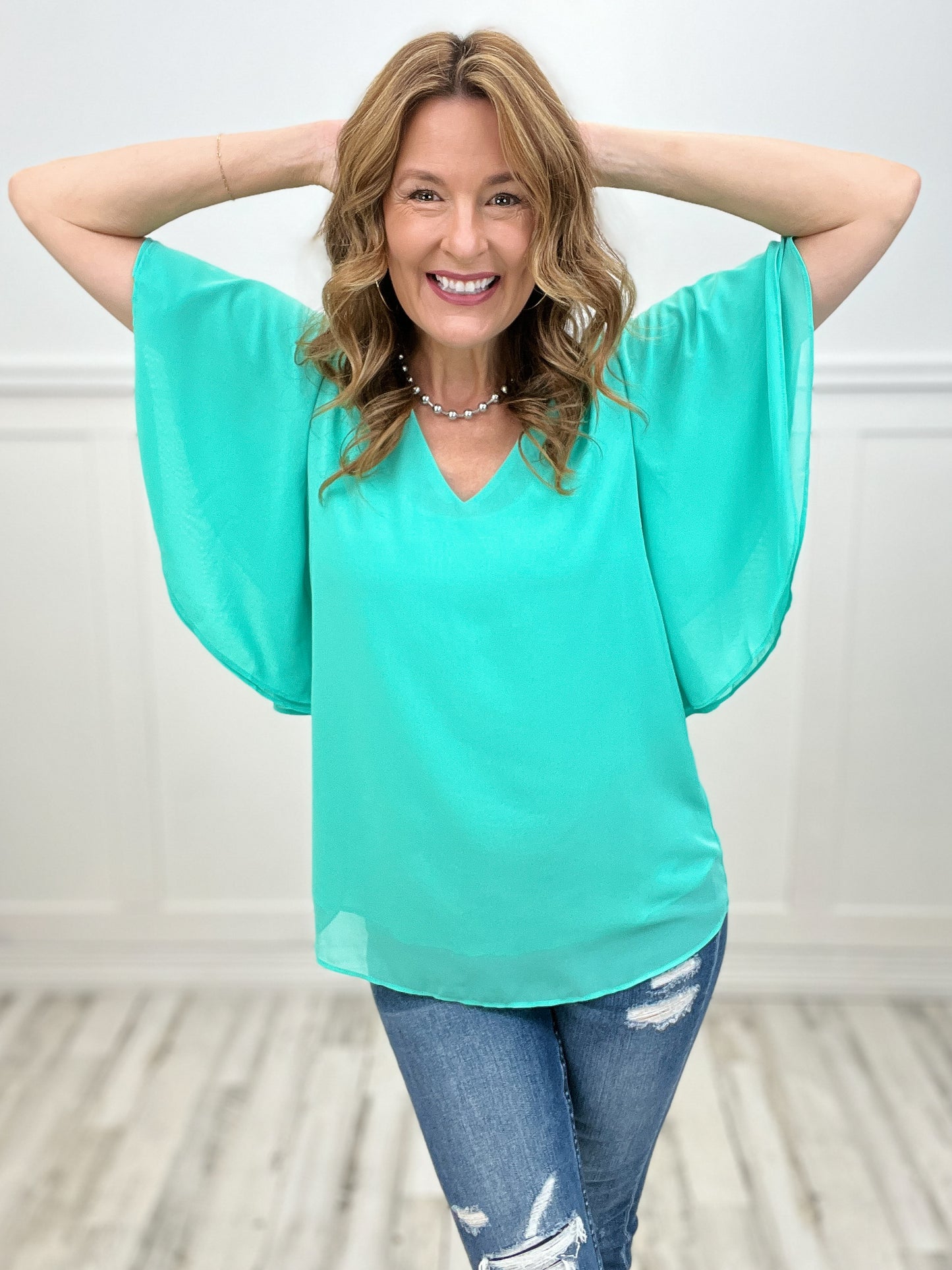 Happiest with You Chiffon Top