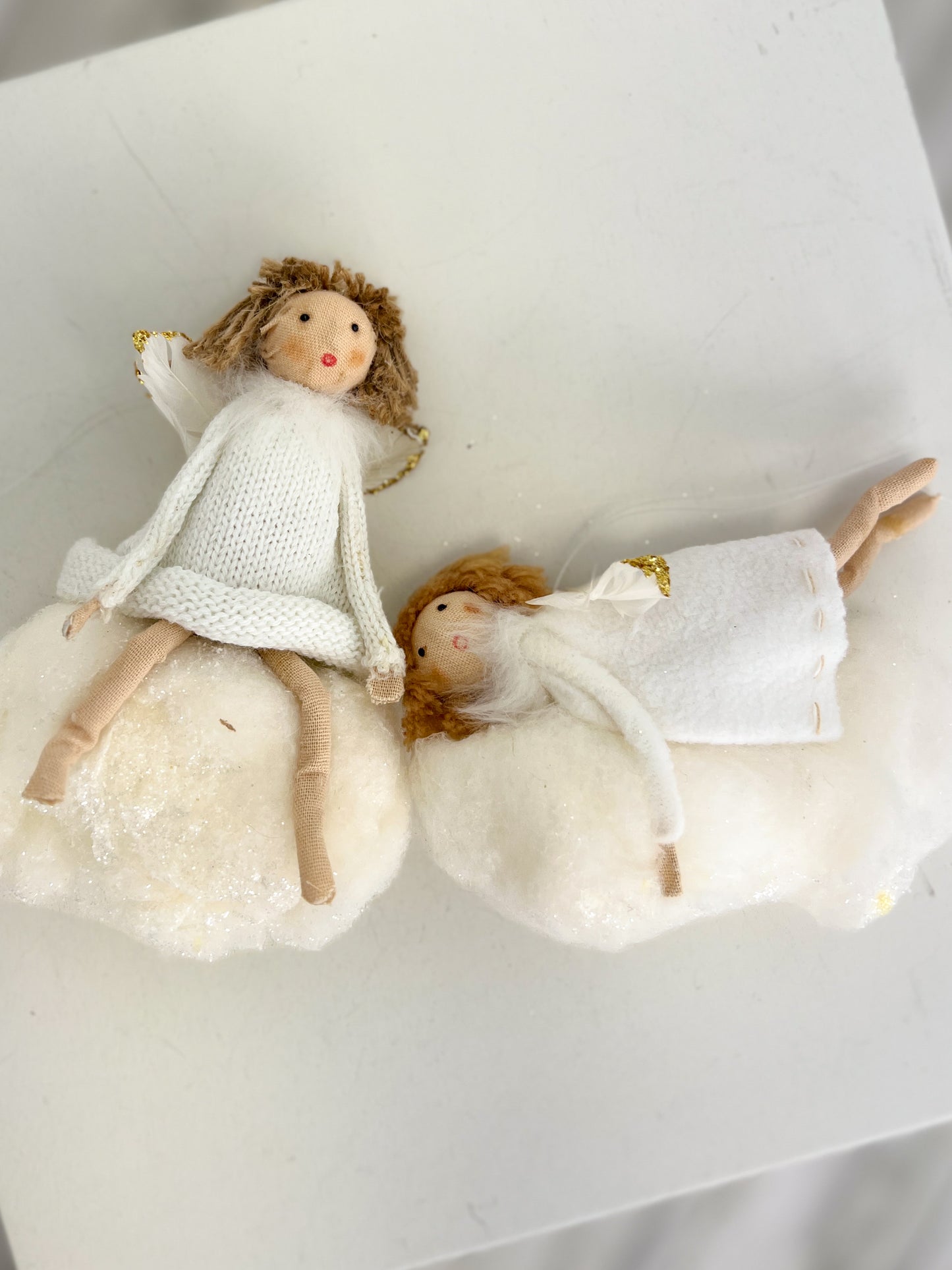 6 Knit Angel on Cloud, Set of 2