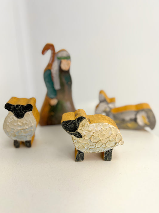 Handpainted Set of 4 Shepherd