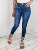 Judy Blue Midrise Cuffed Skinny Jeans