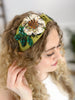 Fabric Wide Jeweled Headband