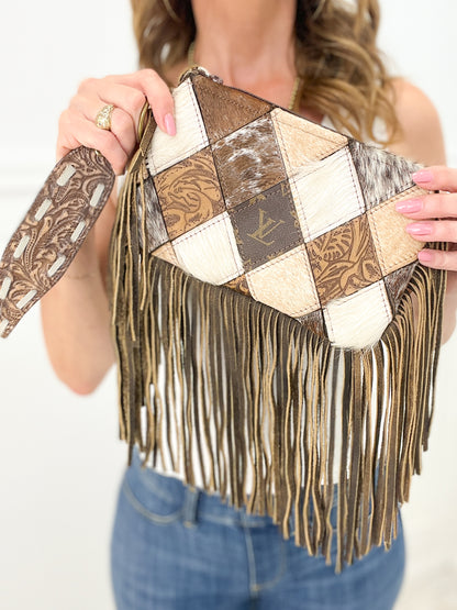 The Olive Wristlet Leather Bag