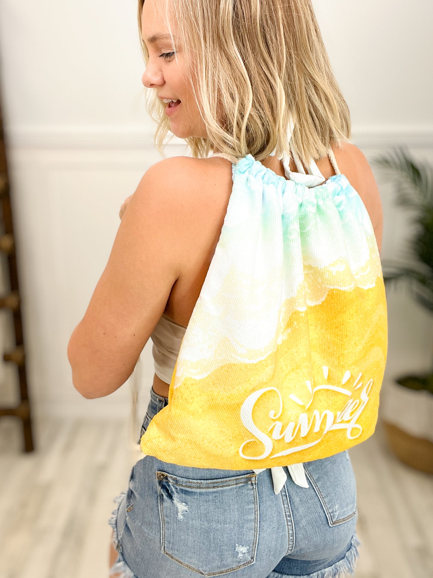 2-in-1 Sling Bag Beach Towel Combo