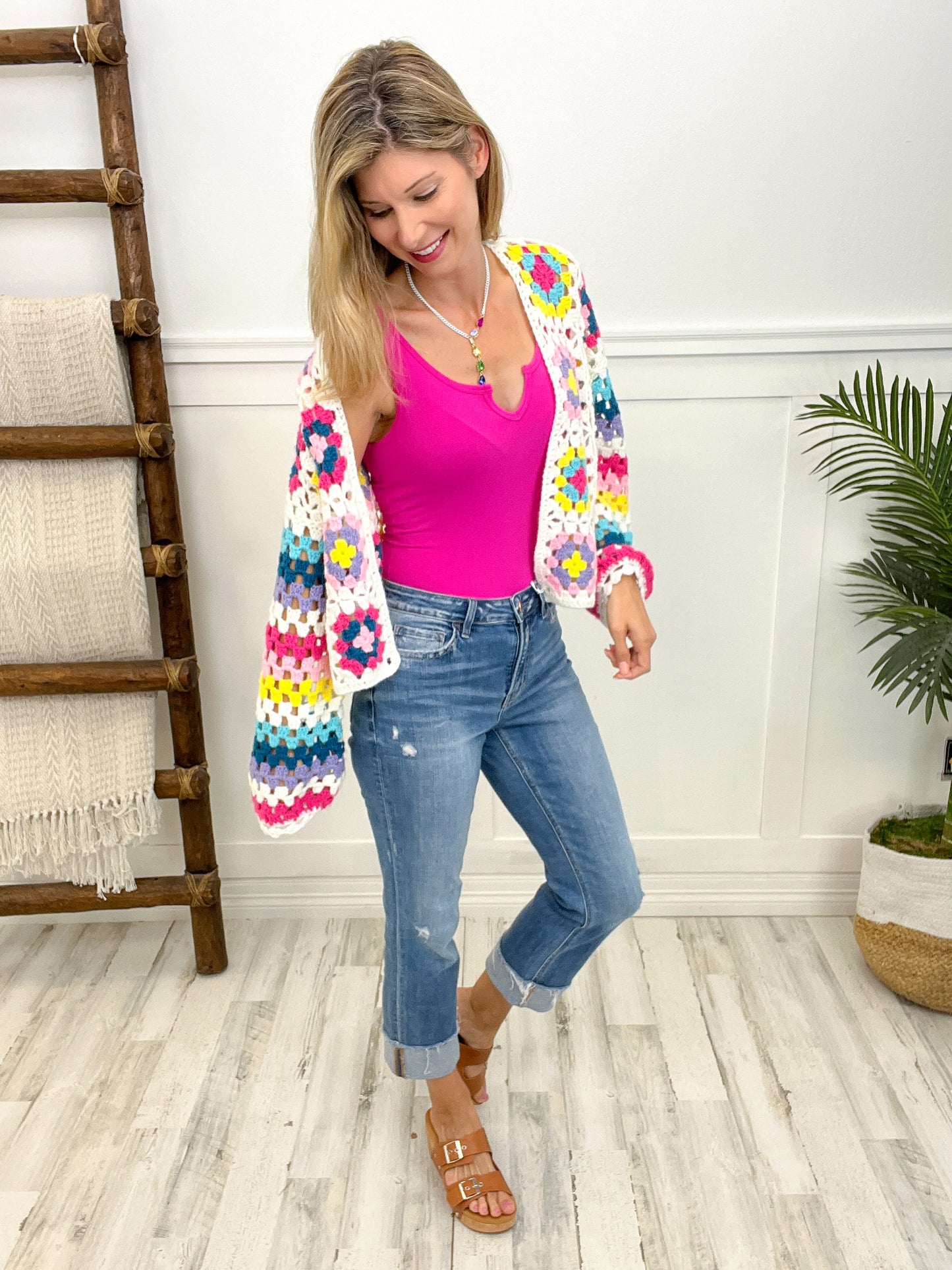 Perfectly You Crochet Cropped Cardigan