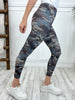 Camo Print Capri Leggings