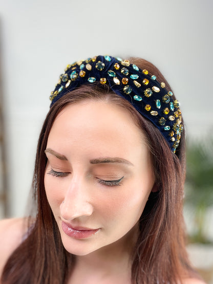Luxury Crystal Knot Jeweled Headband