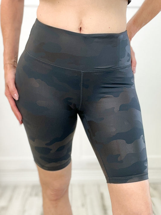 Camo Wide Band Bike Shorts