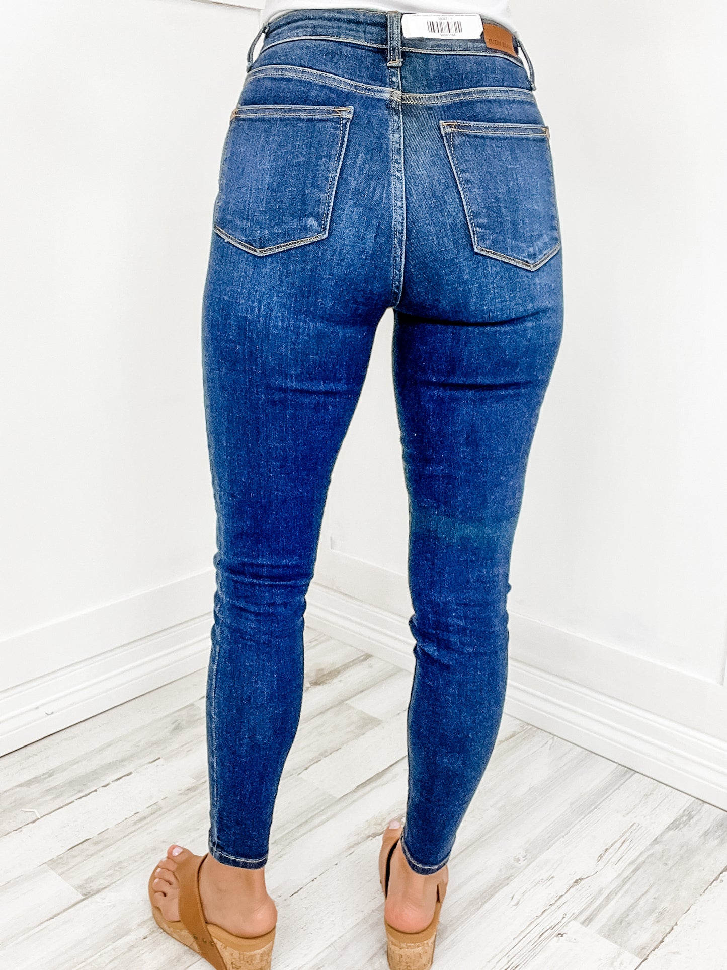 Judy Blue "TONIA 2.0" Hi-Waist Skinny Denim Jeans with Handsanding