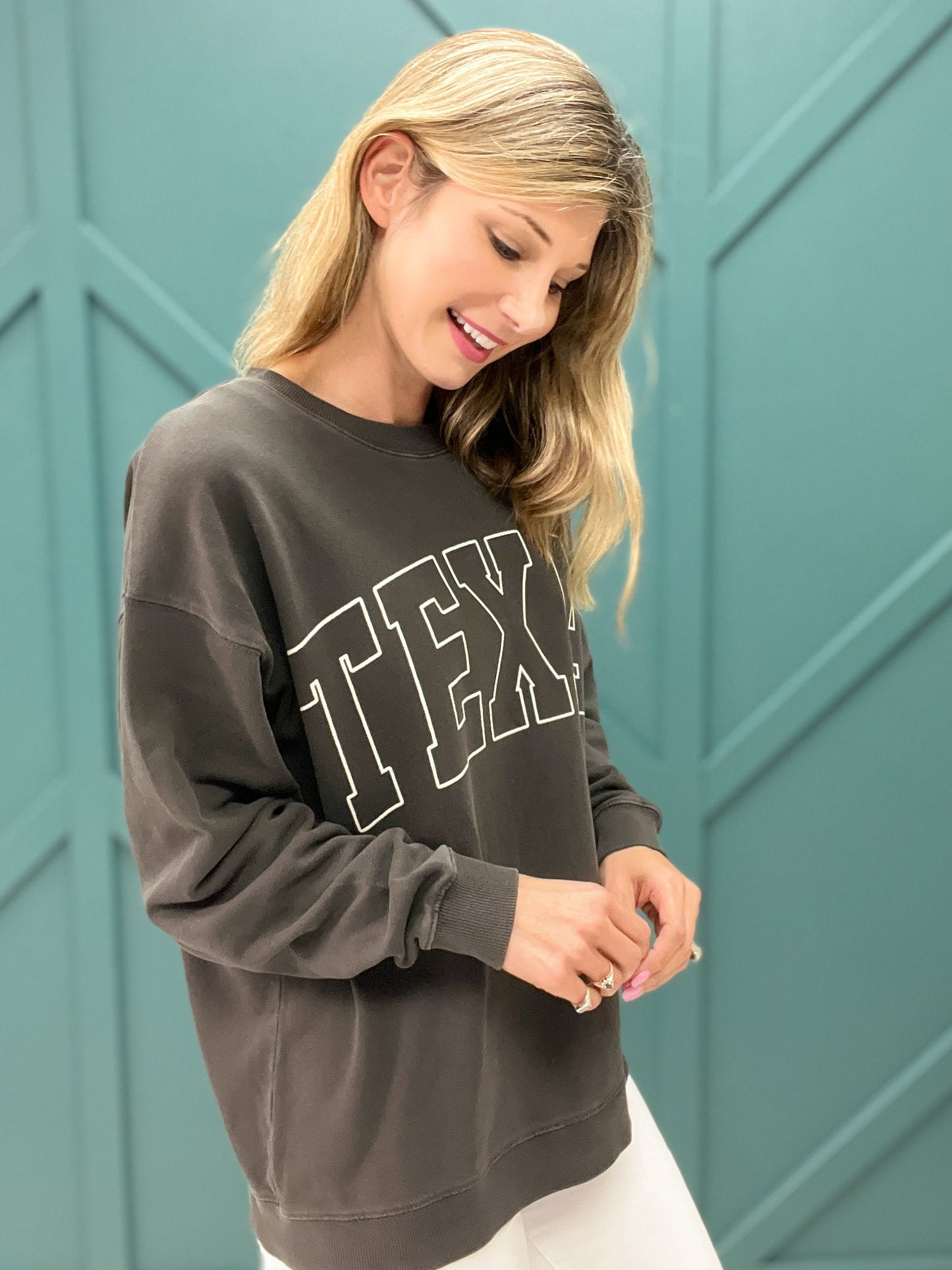 Texas Long-sleeved Graphic Top