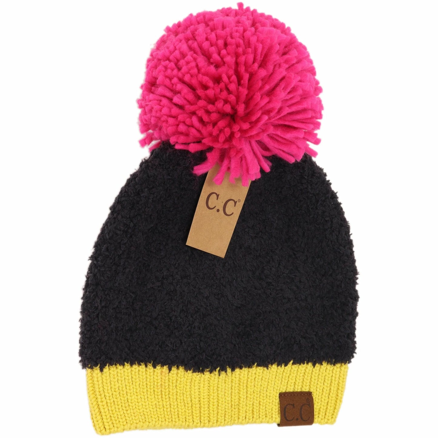 BF23 Color Block Sherpa C.C. Beanie