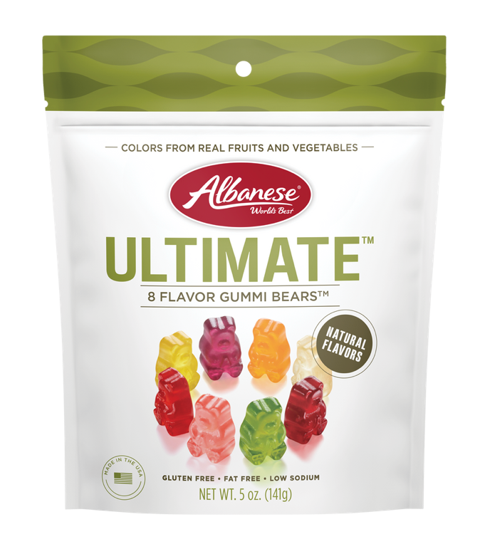 Albanese Ultimate 8 Flavor Gummi Bears Peg Bag 5oz.