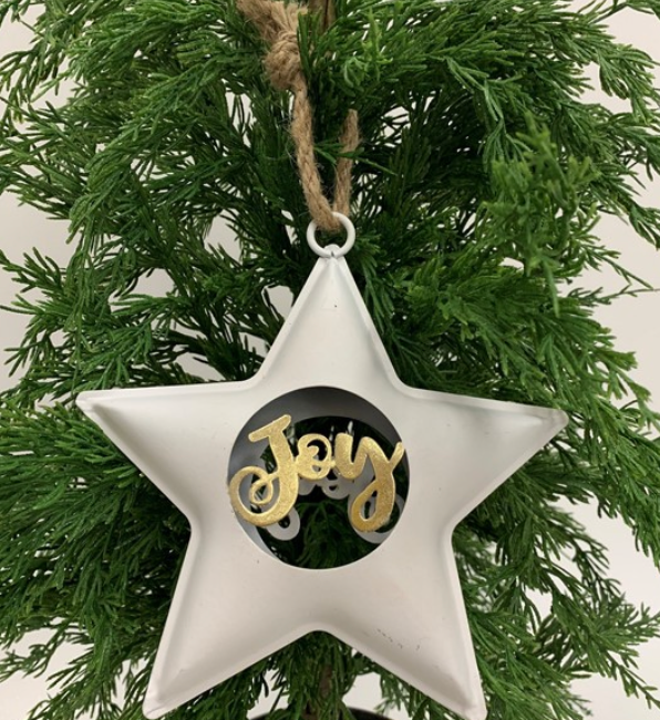 6.75" Puffy Star with Joy