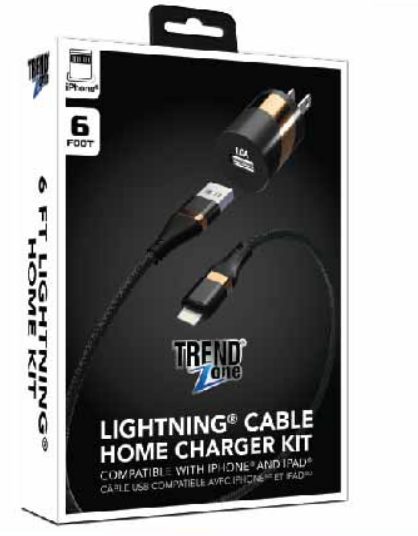 2PC HOME KIT - 6FT CABLE + 1.0A W