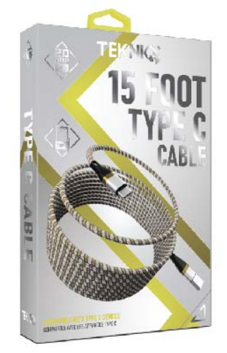 15FT THICK MESH TYPE C CABLE