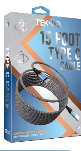 15FT THICK MESH TYPE C CABLE