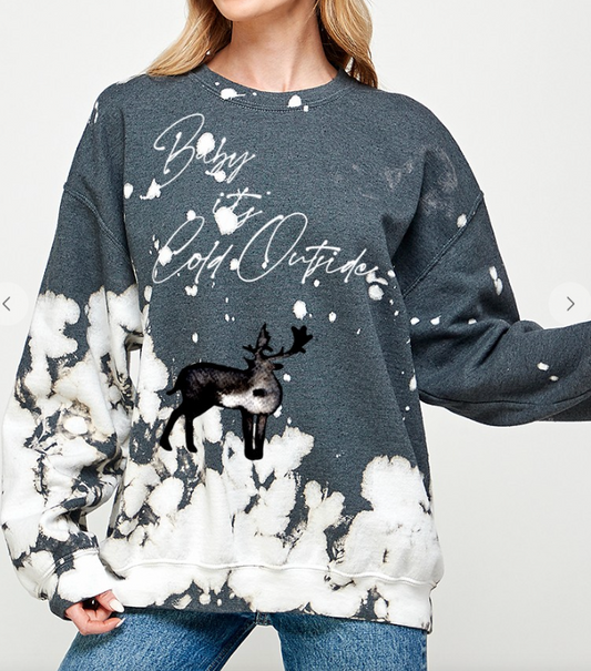 CHRISTMAS HOLIDAY GRAPHIC TEE SNOW FALL SPEC