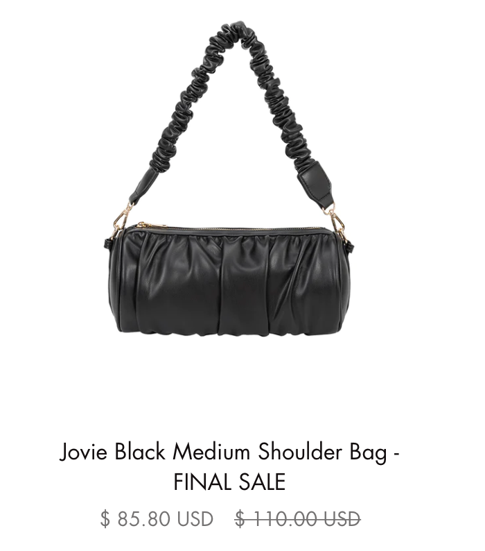 Jovie Rouched Shoulded Bag