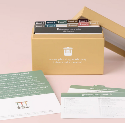 Menu Planning Boxes