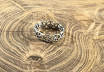 Sterling Silver Peace Sign Stacker Ring