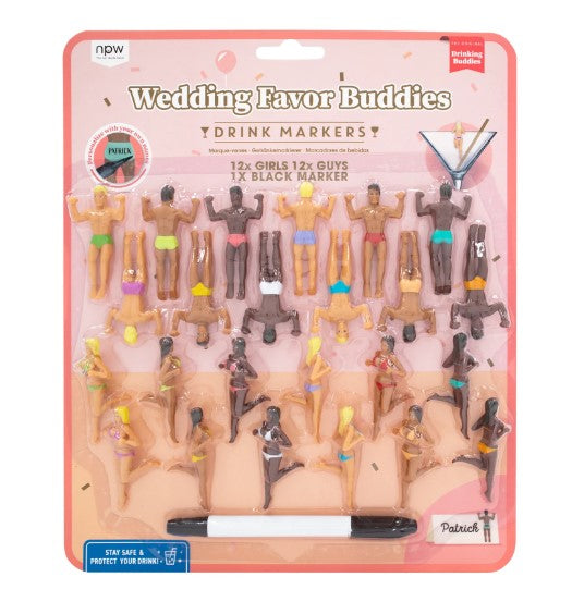 Drinking Buddies Wedding Favor Buddies