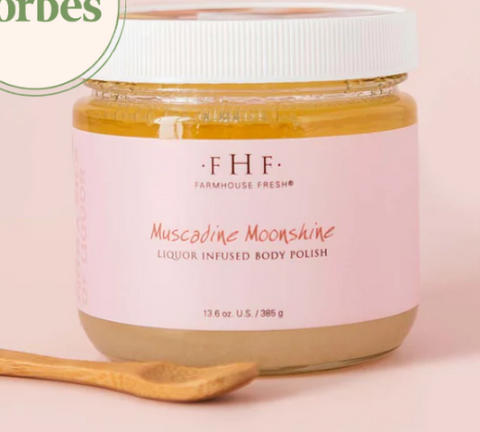 Farmhouse Fresh Muscadine Moonshine Body Polish 12 oz/13.6 oz