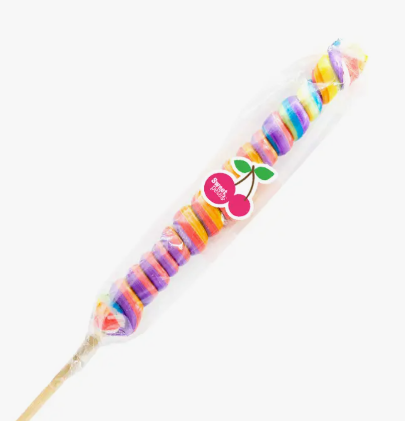 Rainbow Cherry Unicorn Lollipops