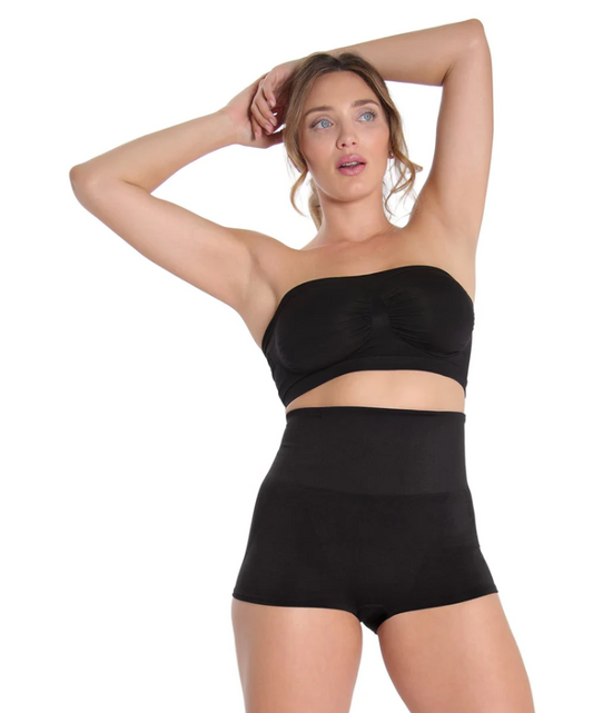 HIGH-WAISTED SHAPING BOYSHORTS