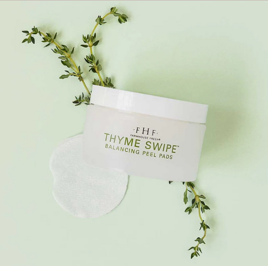 FarmHouse Fresh Thyme Swipe Organic Matcha + Thyme Balancing Peel Pads