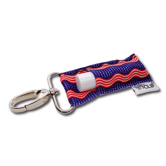 Stars and Stripes Forever LippyClip® Lip Balm Holder