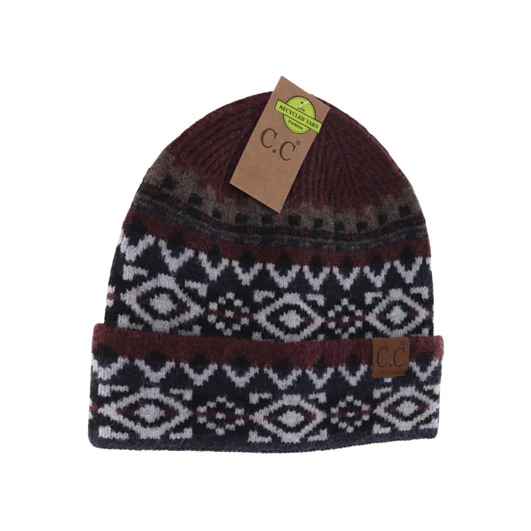 Sweater Vibes Aztec C.C. Beanie